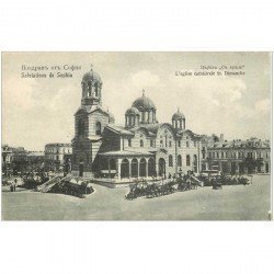 carte postale ancienne BULGARIE. Sofia Sophia Eglise Cathedrale Saint Dimanche