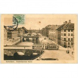 carte postale ancienne DANEMARK DANMARK. Kobenhavn. Frederiksholms Kanal 1911