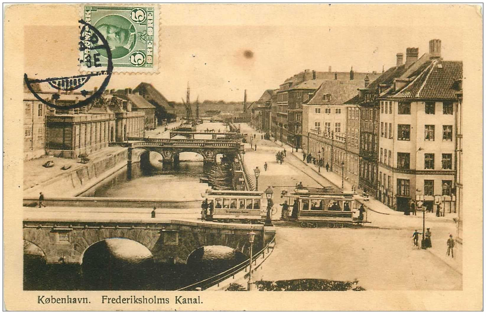 DANEMARK DANMARK. Kobenhavn. Frederiksholms Kanal 1911