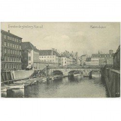 carte postale ancienne DANEMARK. Hobenhavn Frederukgholmg Kanal
