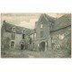 carte postale ancienne 14 TROARN. Ruines Cour Abbaye 1909