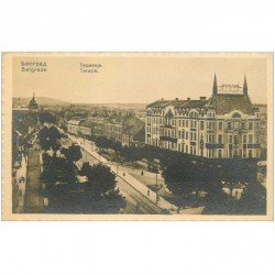 carte postale ancienne SERBIE. Belgrade. Terazïe