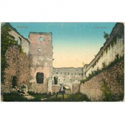 carte postale ancienne TCHEQUIE. Hukvaldy. Trosky hradu 1913