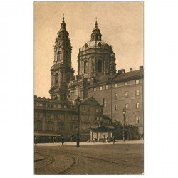 carte postale ancienne TCHEQUIE. Praha Prague. Eglise Saint Nicolas