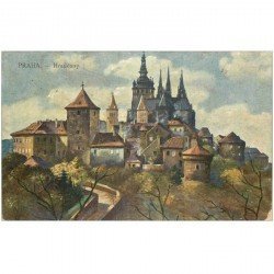carte postale ancienne TCHEQUIE. Praha Prague. Hradeany 1910