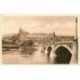 carte postale ancienne TCHEQUIE. Praha Prague. Pont Manes et Hradcany 1939