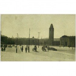 carte postale ancienne FINLANDE. Helsinki. Rautatientori Jernvägstorget 1924. Timbre manquant...