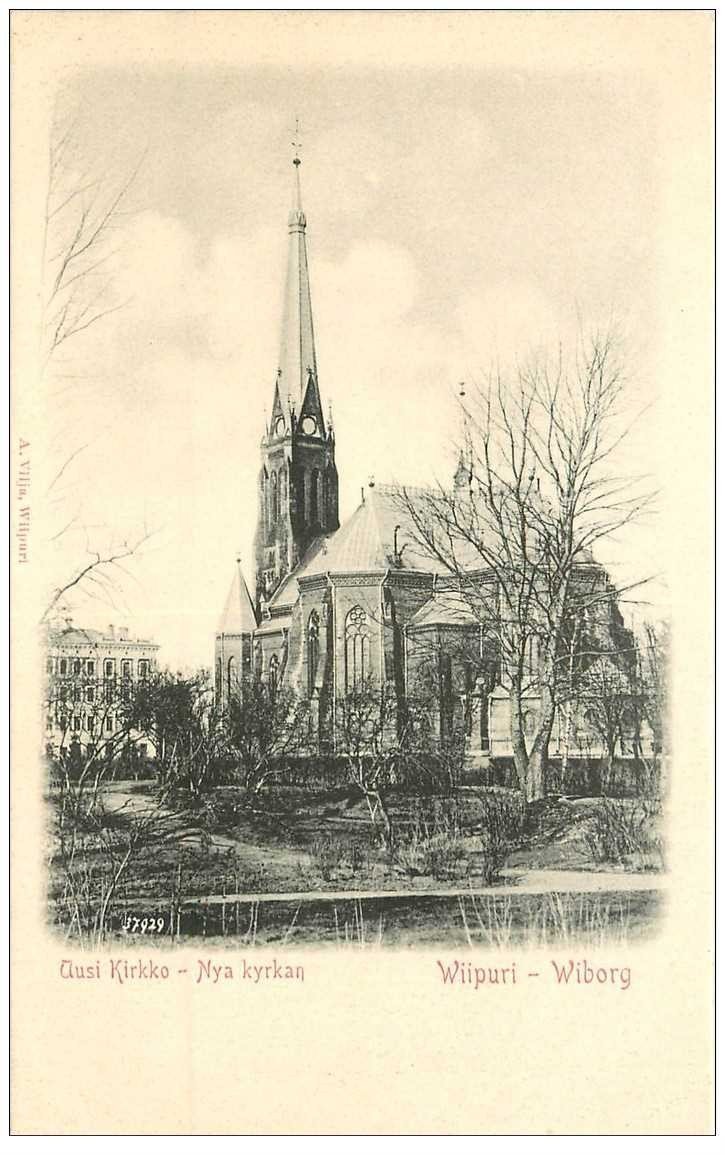 FINLANDE. Wiipuri Wilborg. Ausi Kirkko Nya kyrkan vers 1900
