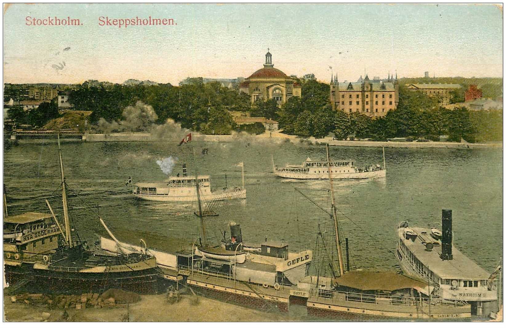 NORVEGE NORGE. Stockholm Skeppsholmen 1909