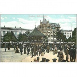 NORVEGE. Christiania Studenterlunden. Kiosque à Musique à Kristiania