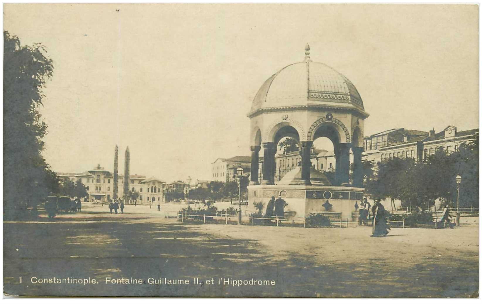 TURQUIE. Constantinople. Fontaine Guillaume et Hippodrome 1919