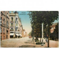 carte postale ancienne CROATIE. Zagreb Akademicki 1940