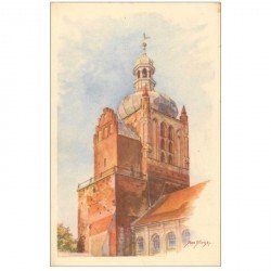carte postale ancienne POLOGNE POLAND. Cathedral Belfry Voyevodie de Varsovie
