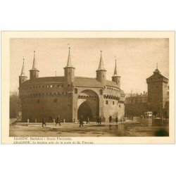 carte postale ancienne POLOGNE POLAND. Krakow Cracovie. Bastion Porte Saint Floryan