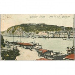 carte postale ancienne HONGRIE. Budapest Ansicht vers 190. Un trou de punaise