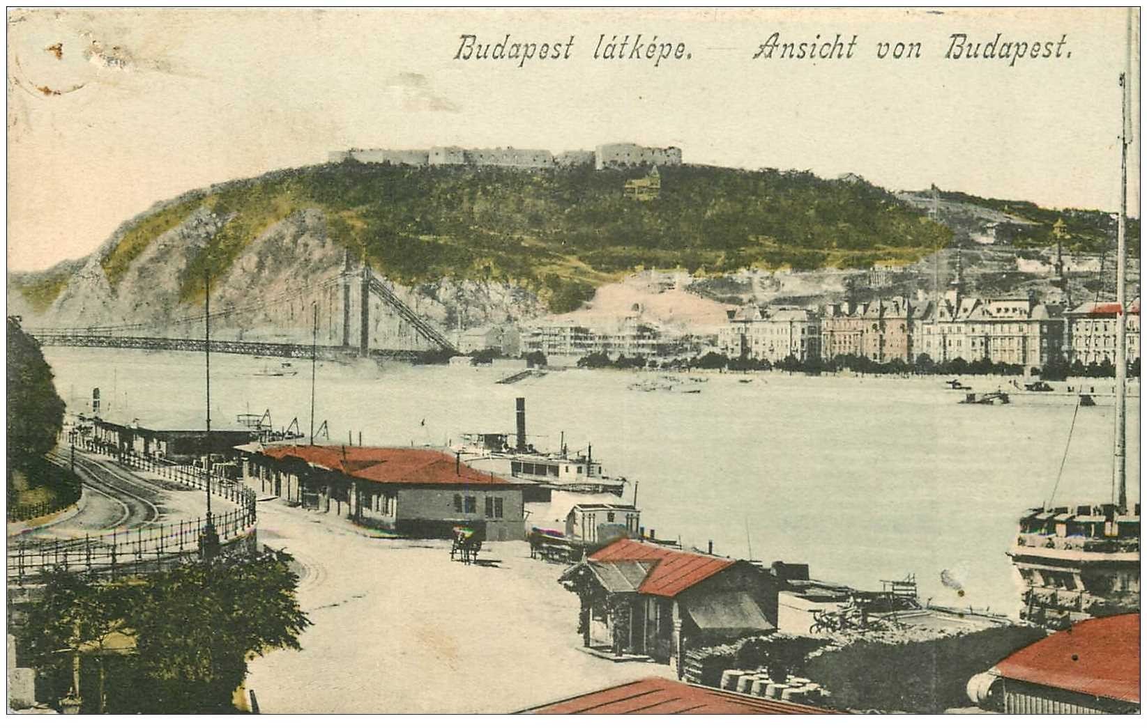 HONGRIE. Budapest Ansicht vers 1900. Un trou de punaise