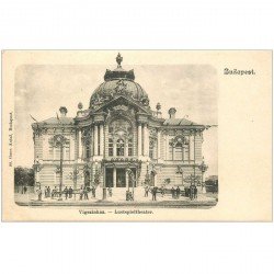carte postale ancienne HONGRIE. Budapest. Vigszinhaz vers 1900