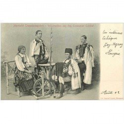 carte postale ancienne HONGRIE. Un intérieur Tchèque. Zay Ugroy 1902
