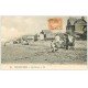 carte postale ancienne 14 VER-SUR-MER. Les Cabines 1929