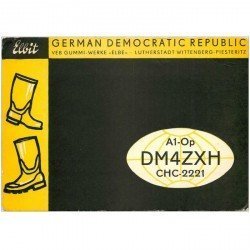 carte postale ancienne CARTE RADIO QSL. Germany 1972 German Democratic Republic