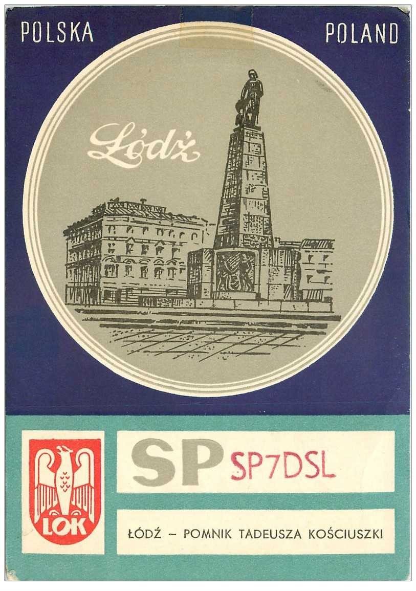 carte postale ancienne CARTE RADIO QSL. Polska Poland 1973