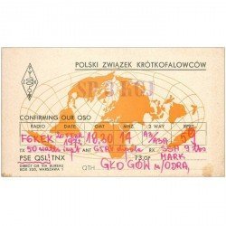 carte postale ancienne CARTE RADIO QSL. Polski 1972