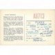 carte postale ancienne CARTE RADIO QSL. Sunny Worthing 1977