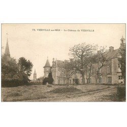 carte postale ancienne 14 VIERVILLE-SUR-MER. Le Château