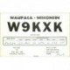 carte postale ancienne CARTE RADIO QSL. Wisconsin 1972
