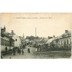 carte postale ancienne 02 PROISY. Avenue de la Gare. Canton de Guise