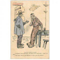 carte postale ancienne GAULOISERIES HUMOUR. Drôle de marché... 1918