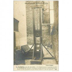 carte postale ancienne LA GUILLOTINE. Cliché Branger