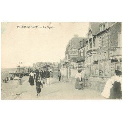 carte postale ancienne 14 VILLERS-SUR-MER. 1907 la Digue