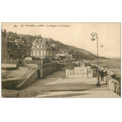 carte postale ancienne 14 VILLERS-SUR-MER. Digue et Falaises 22