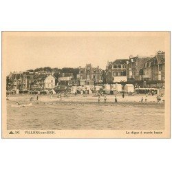 carte postale ancienne 14 VILLERS-SUR-MER. Digue marée haute