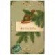 carte postale ancienne OISEAUX. Le Moineau Joyeux Noël carte gaufrée 1907