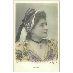 carte postale ancienne NADAR. Comédienne Spectacle et Thétre. Berthet