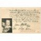 carte postale ancienne FAMILLE ROYALE. Signature du petit Capet fils de Louis XVI en prison