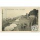 carte postale ancienne 14 VILLERS-SUR-MER. La Plage 1909 avec Vendeur de friandises