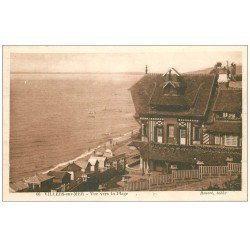 carte postale ancienne 14 VILLERS-SUR-MER. La Plage 1927