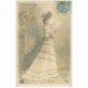 carte postale ancienne FEMMES. Madame Degaby 1905 pour Vaudeville avec éventail