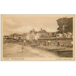 carte postale ancienne 14 VILLERS-SUR-MER. Plage à marée haute 290