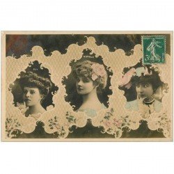 carte postale ancienne FEMMES. Oji, Nungué et Mégard 1908