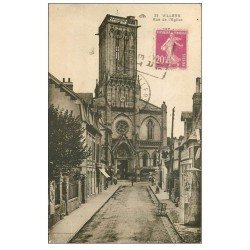 carte postale ancienne 14 VILLERS-SUR-MER. Rue de l'Eglise 1934