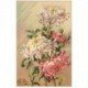 carte postale ancienne FLEURS. Illustrateur Lily Giry carte toilée n° 94 Mme Gustave Henry et Mme Albert Suzanne