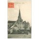 carte postale ancienne 02 SAINT-ERME. L'Eglise 1932 animation