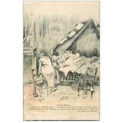 carte postale ancienne HUMOUR. La Puce par Zed 1919