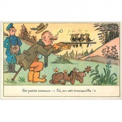 carte postale ancienne HUMOUR. Le Chasseur