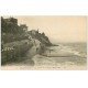 carte postale ancienne 14 VILLERVILLE. Descente Plage marée basse