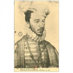 carte postale ancienne Biblothèque Clouet. François de VALOIS Duc d'Alençon
